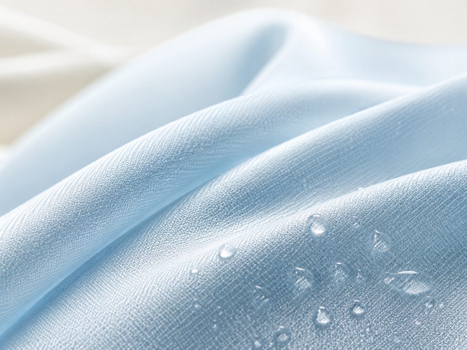 Cận cảnh chất liệu vải Sun Ice Silk của Sunora